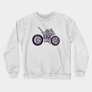 Chrome  Hyper Naked Motorcycle Crewneck Sweatshirt